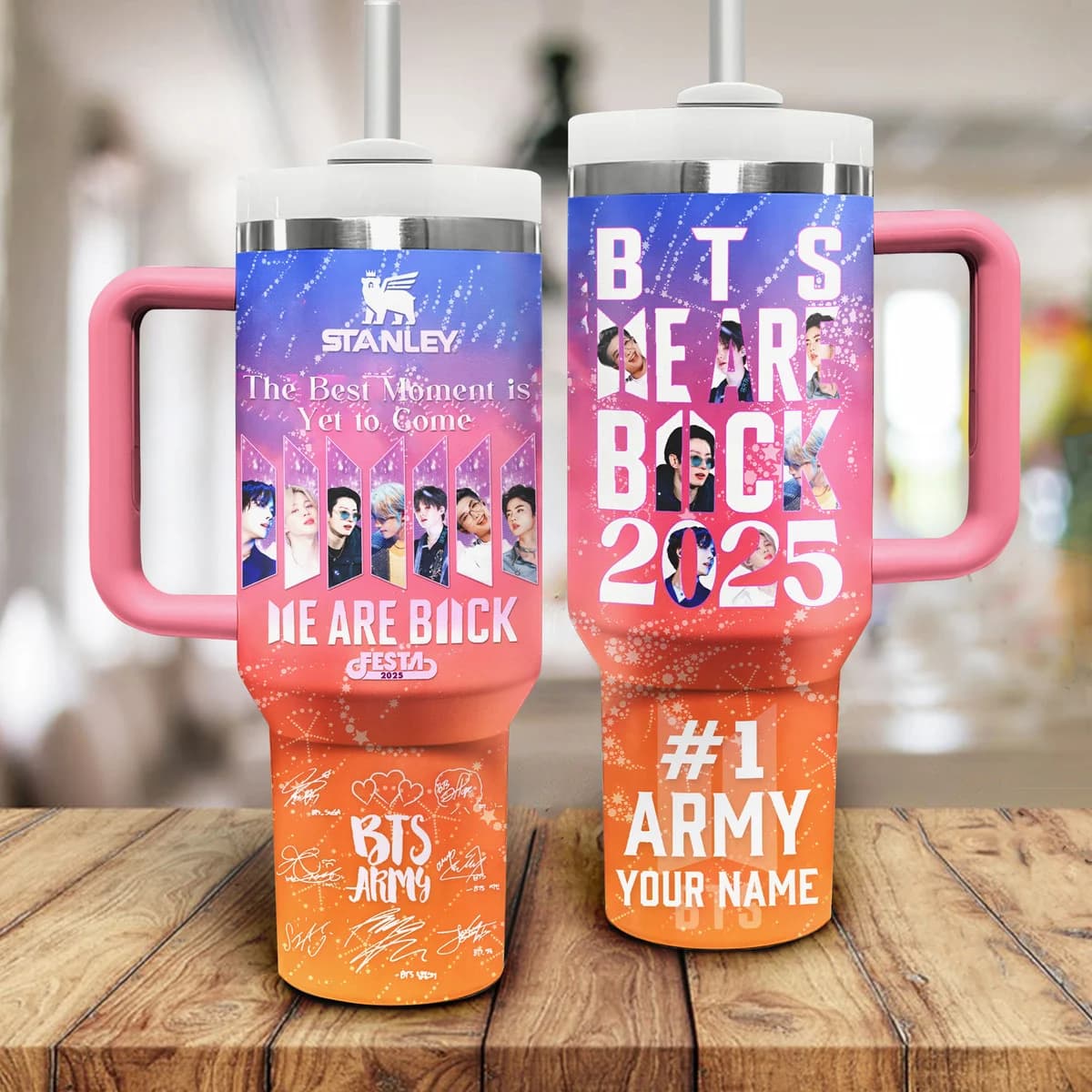 BTS Festa 2025 We Are Back Personalized Stanley Tumbler - Image 2