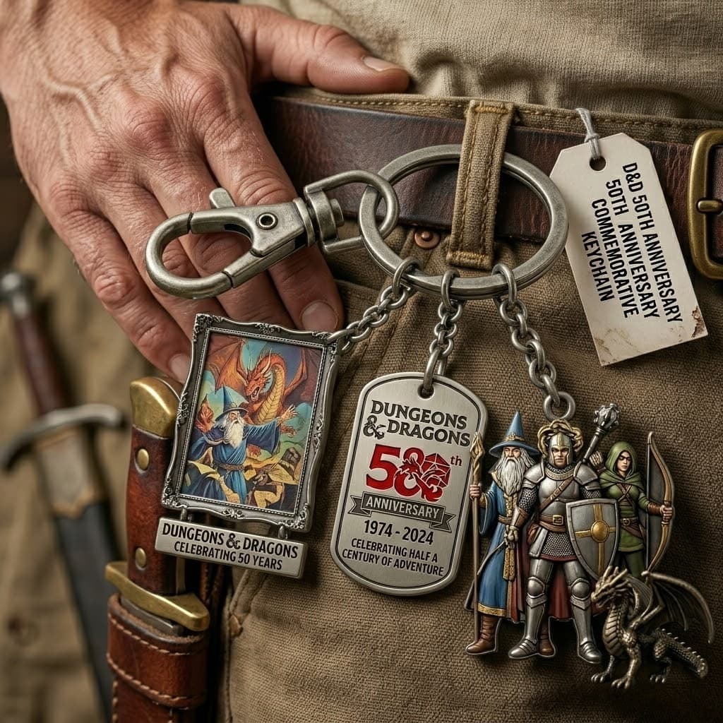 Dungeons & Dragons 50th Anniversary Commemorative Keychain - Image 2
