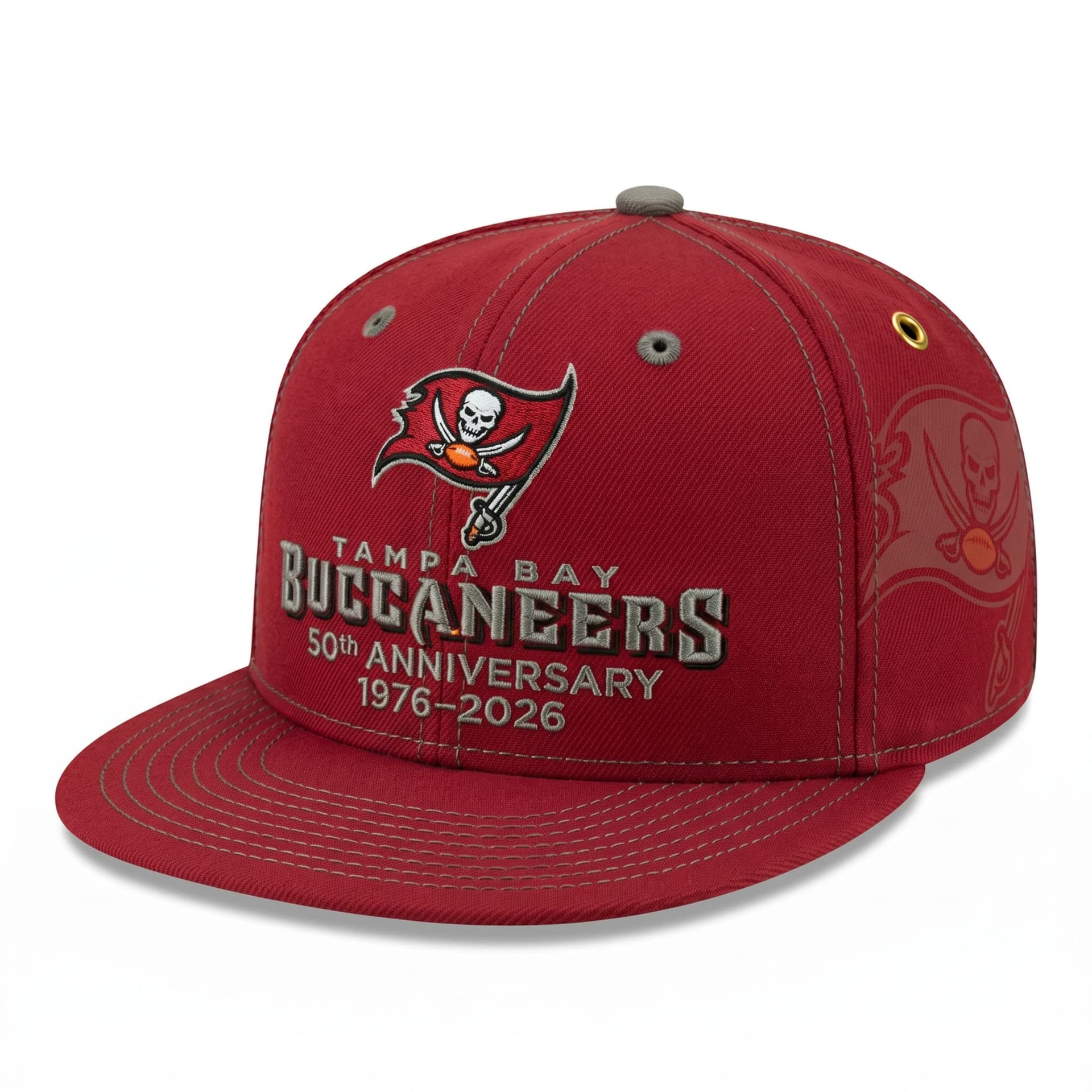 Tampa Bay Buccaneers 50th Anniversary 1976-2026 Cap - Image 1