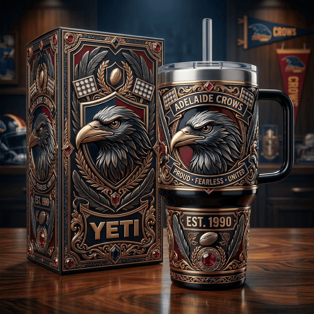 Adelaide Crows Est 1990 Tumbler - Image 1