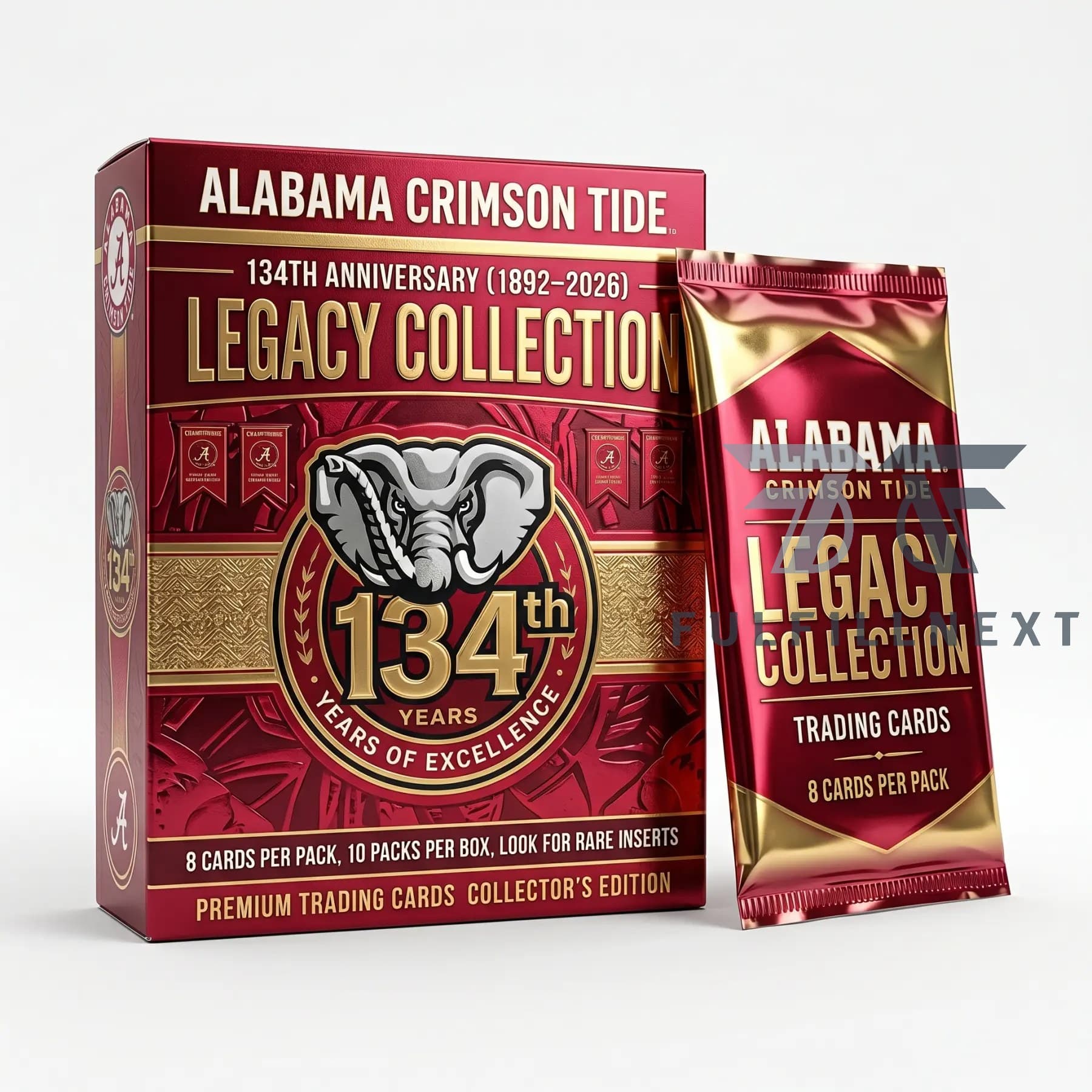 Alabama Crimson Tide 134th Anniversary Trading Cards - Image 1