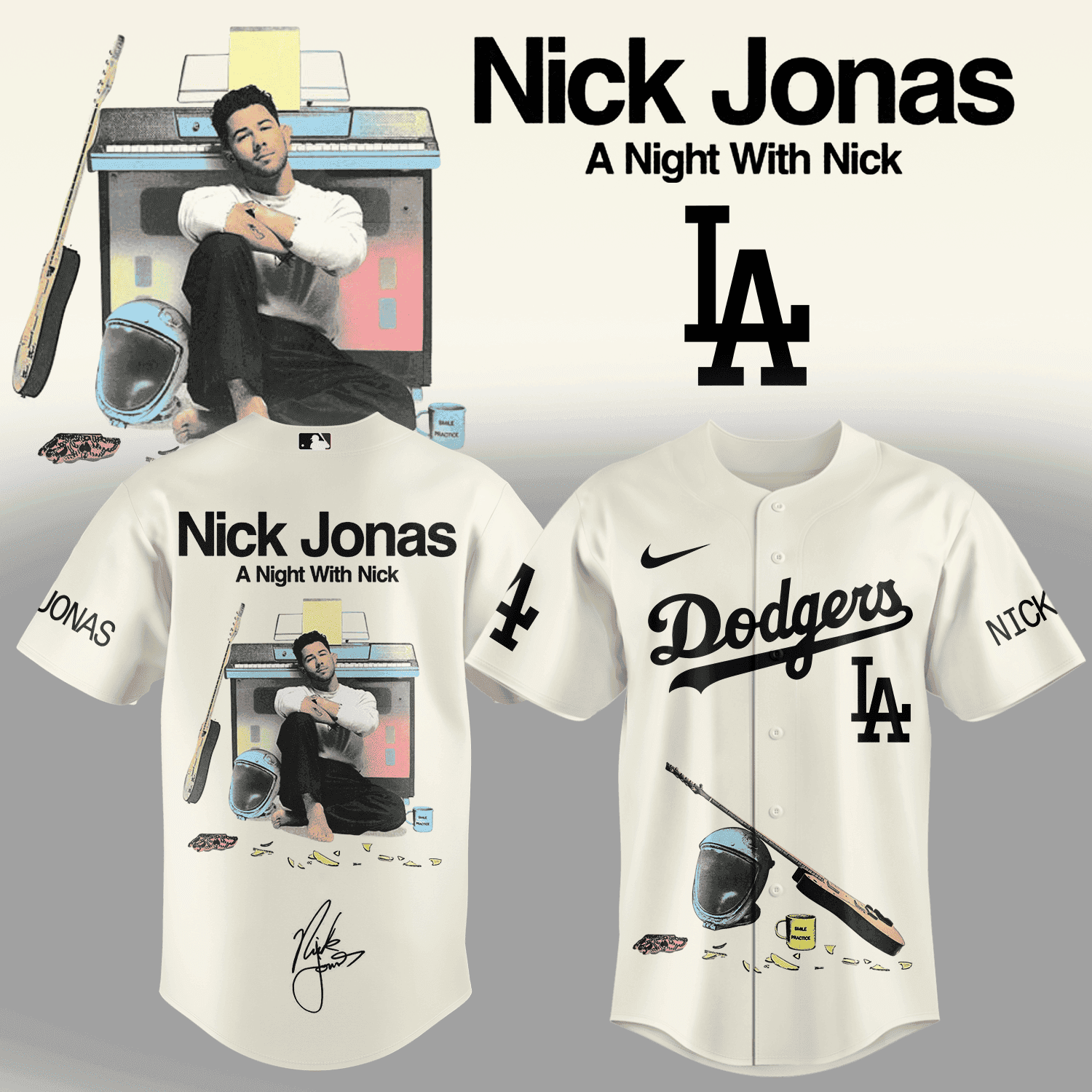 All Team MLB X Nick Jonas A Night With Nick Baseball Jersey - Image 2