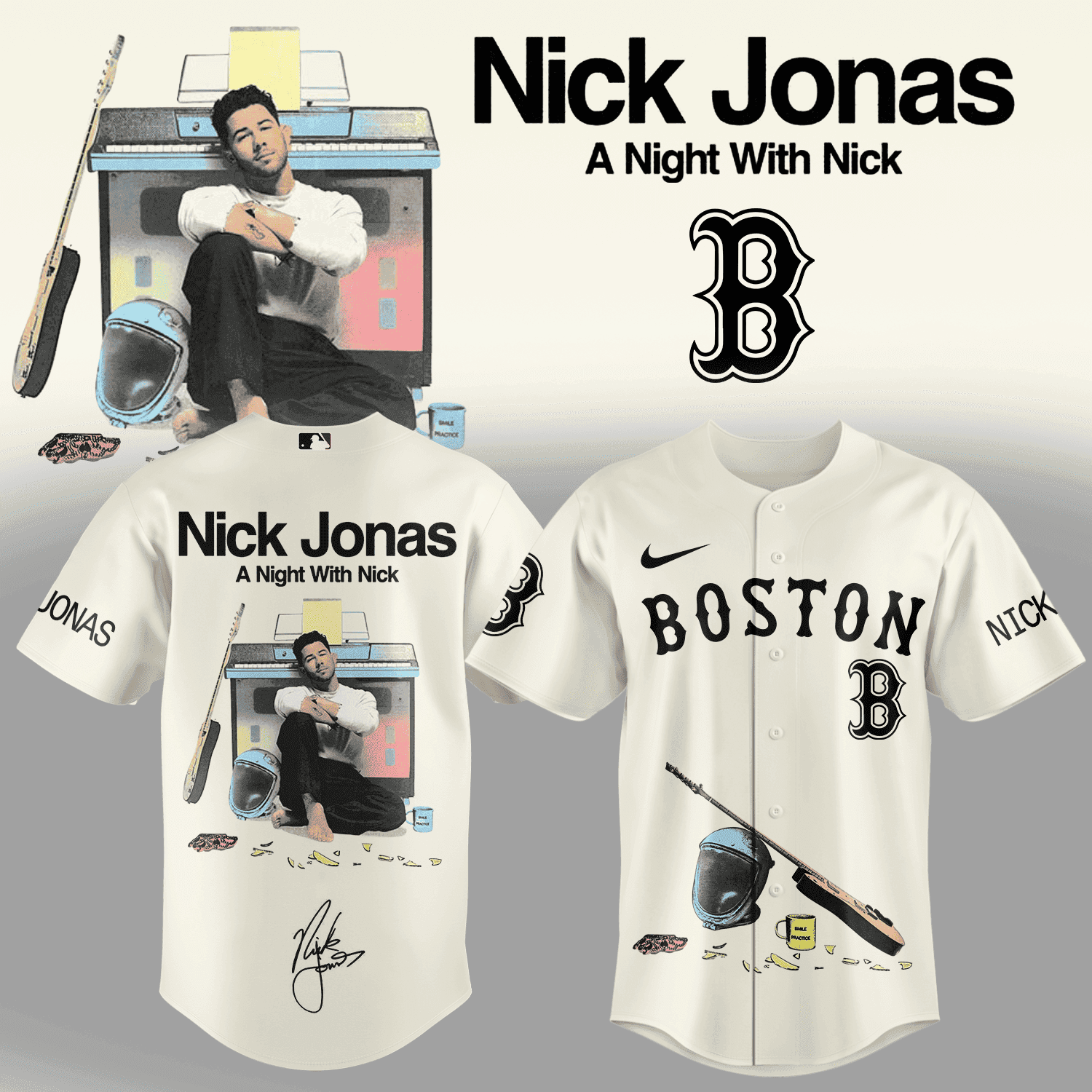 All Team MLB X Nick Jonas A Night With Nick Baseball Jersey - Image 4
