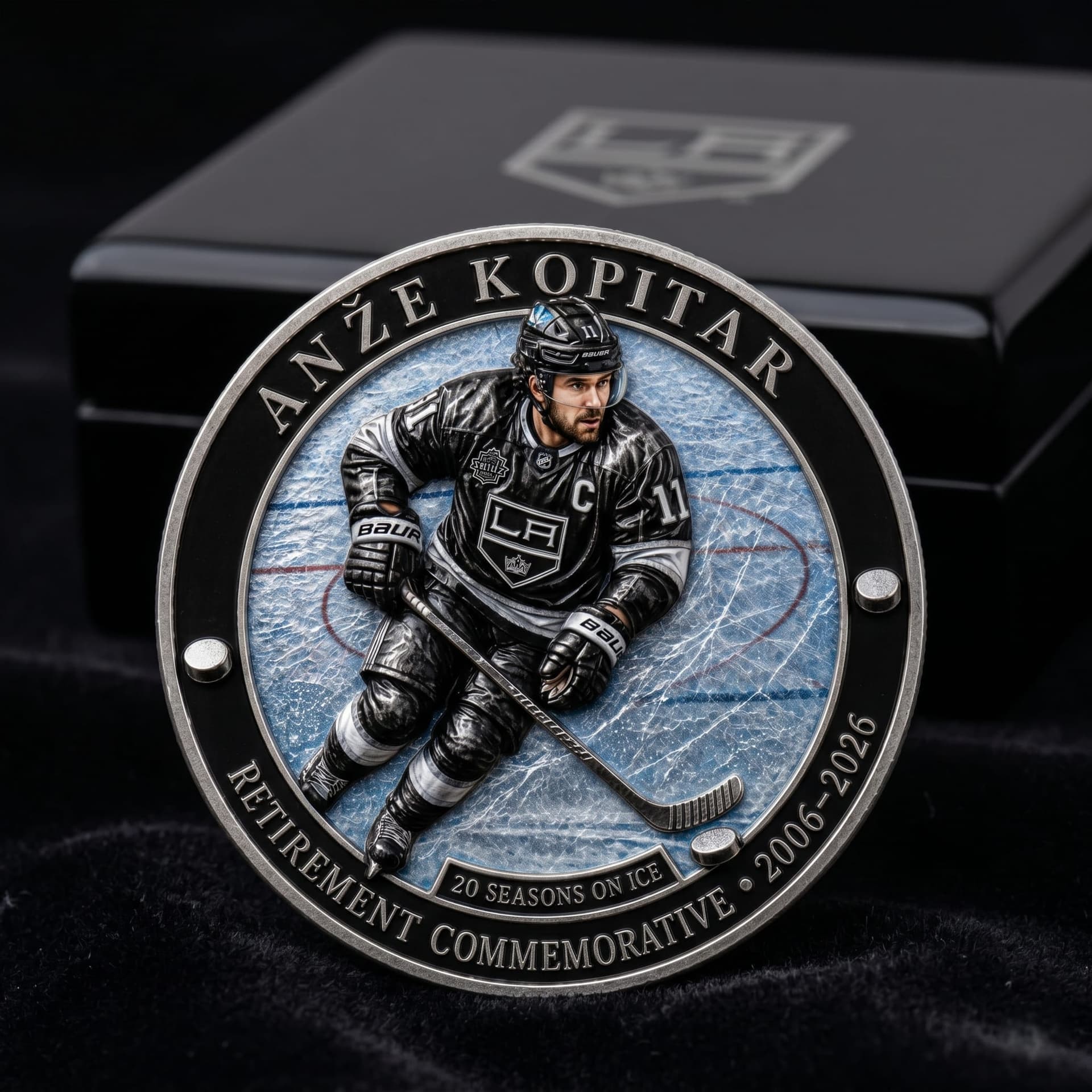 Anze Kopitar Los Angeles Kings Retirement Commemorative Coin - Image 2