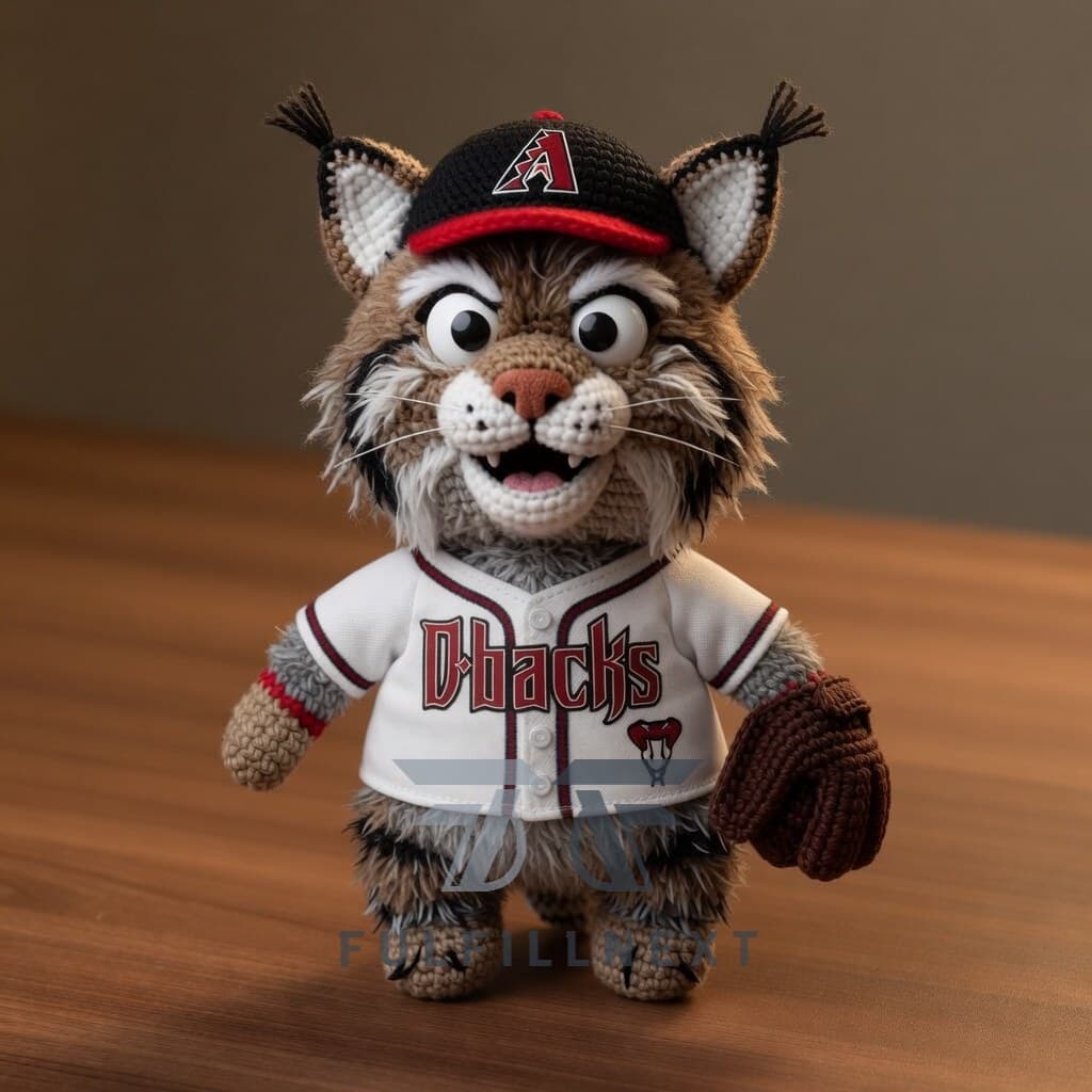 Arizona Diamondbacks Baxter Mascot Crochet Doll - Image 1