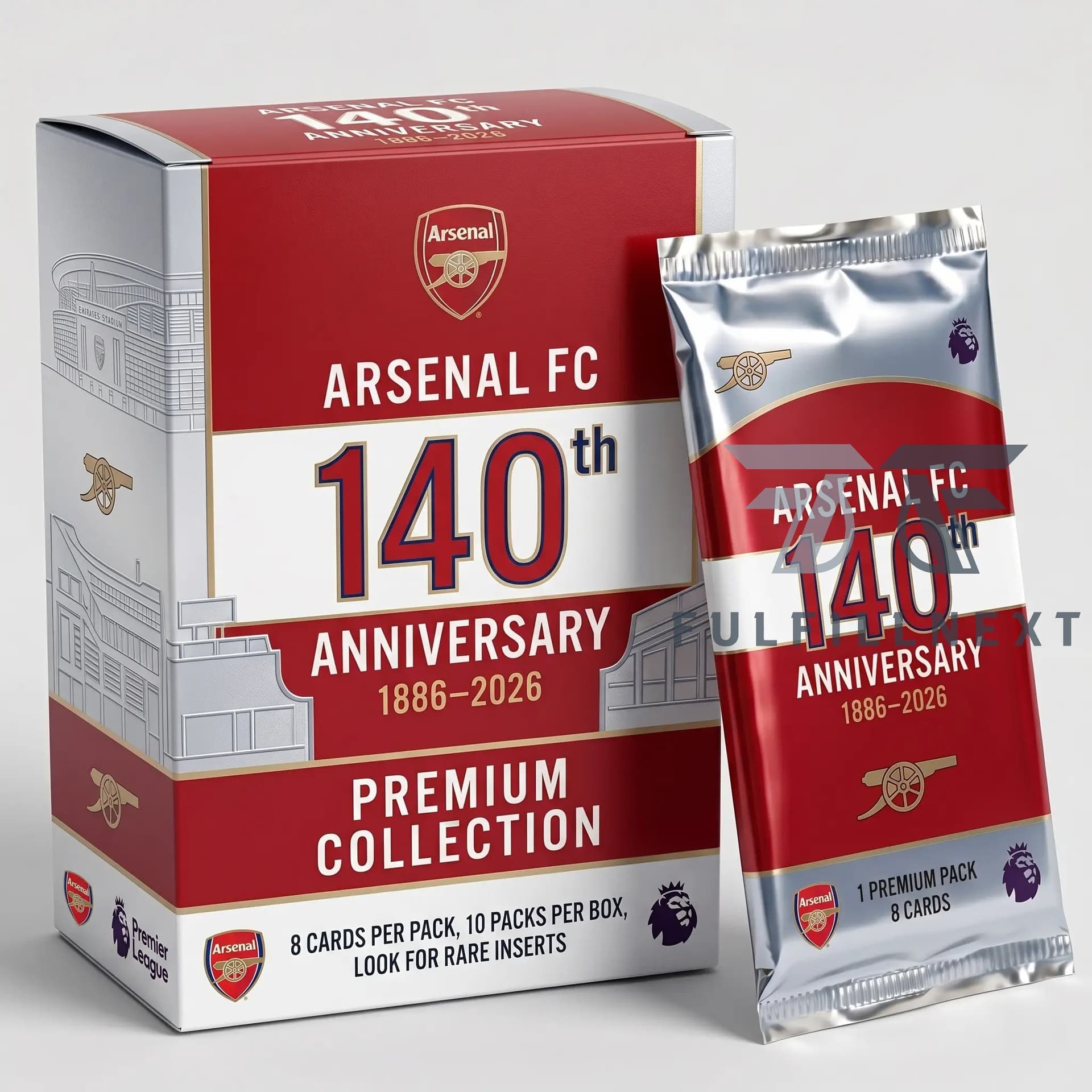 Arsenal FC 140th Anniversary Trading Cards - Image 1