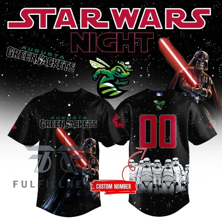 Augusta GreenJackets Star Wars Night Baseball Jersey - Image 1