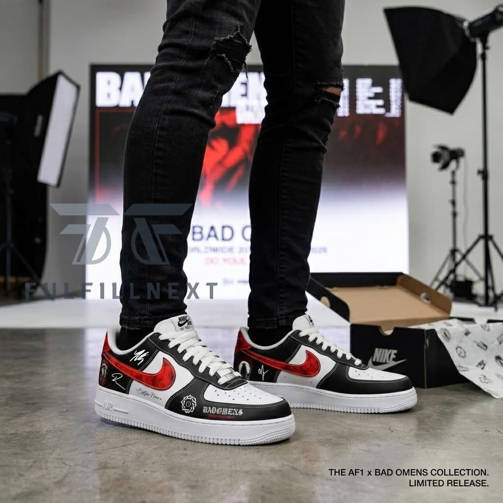 Bad Omens Do You Feel Love Worldwide 2026 AF1 Shoes - Image 3