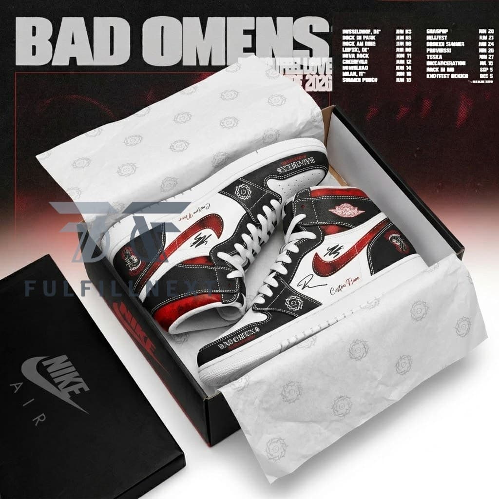 Bad Omens Do You Feel Love Worldwide 2026 Tour AJ1 Shoes - Image 2