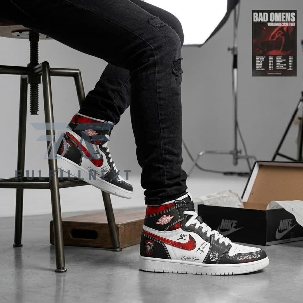 Bad Omens Do You Feel Love Worldwide 2026 Tour AJ1 Shoes - Image 3