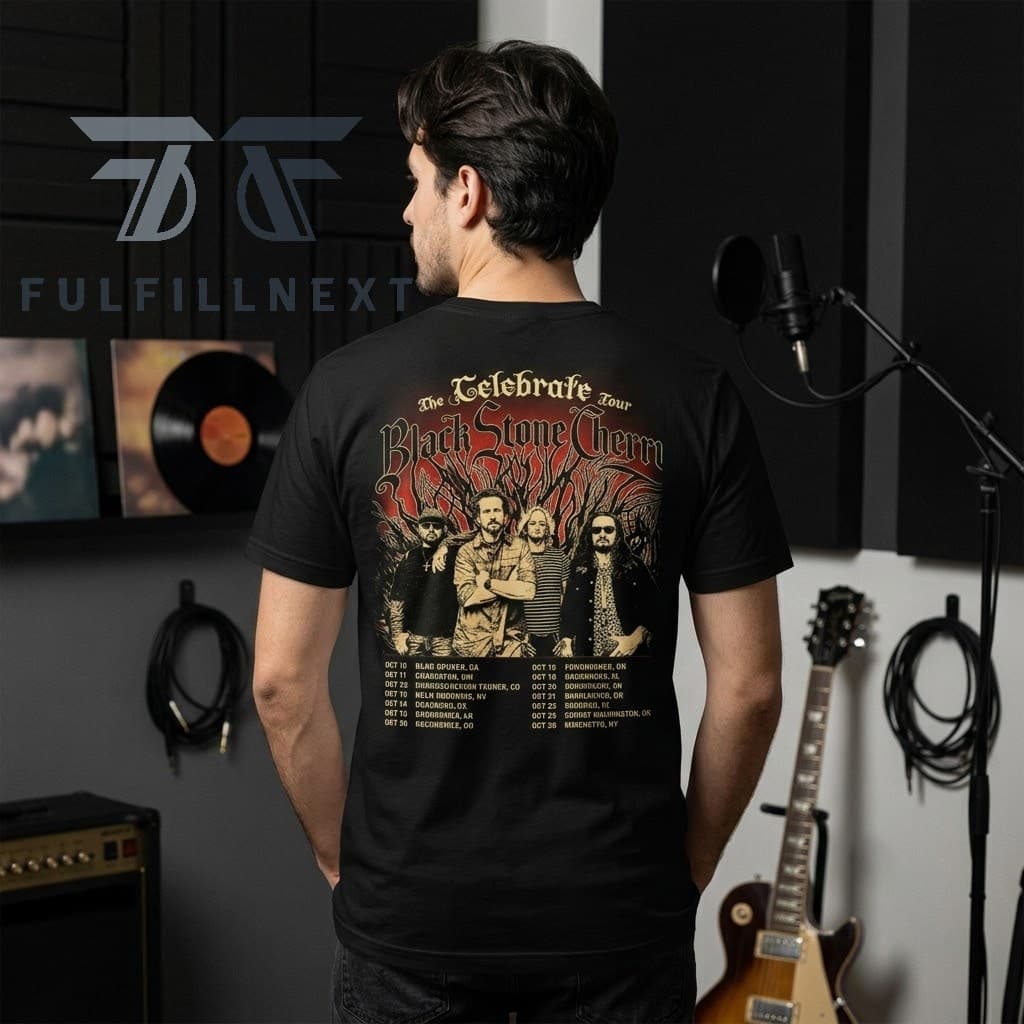 Black Stone Cherry The Celebrate Tour T-Shirt - Image 3