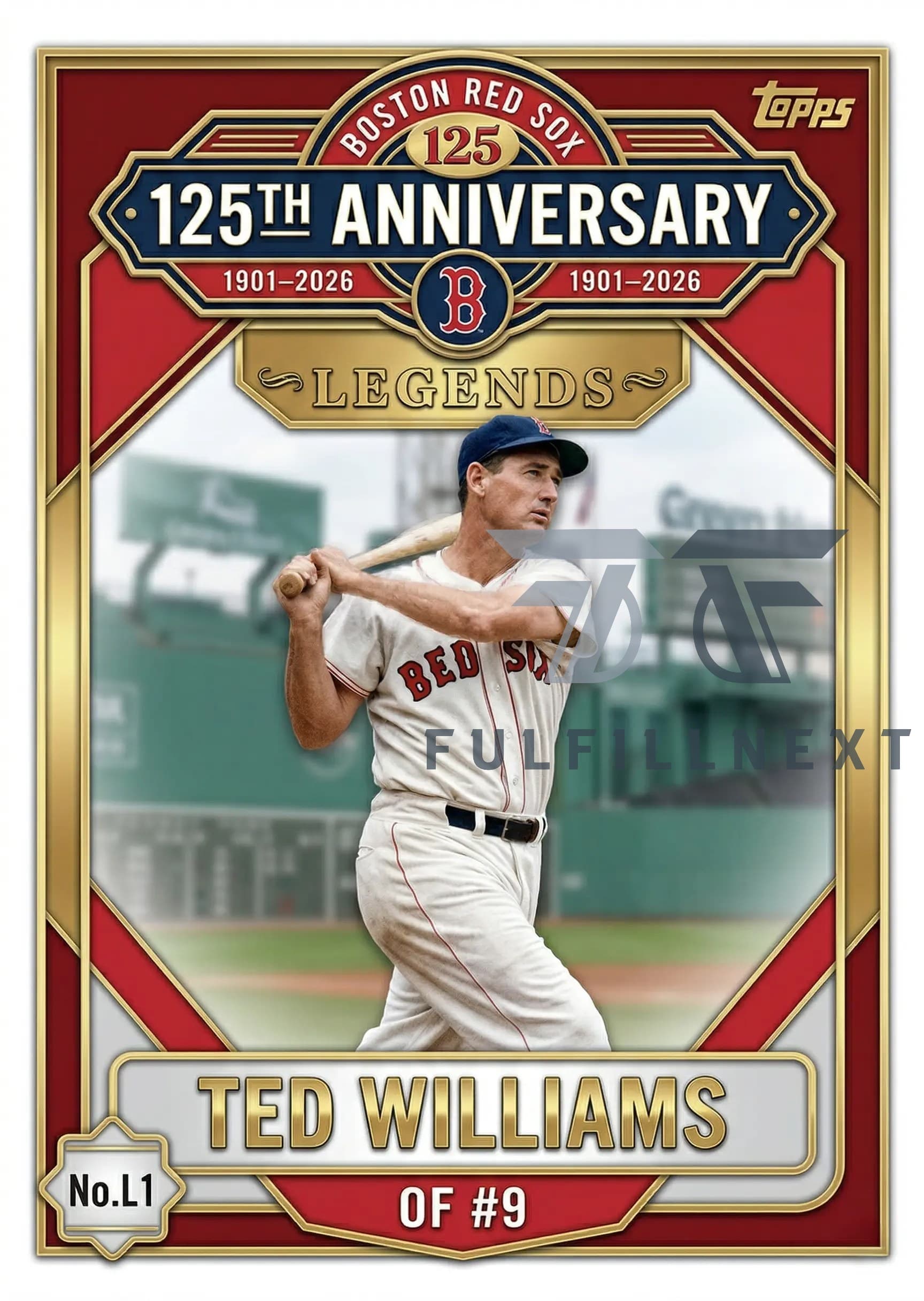 Boston Red Sox 125th Anniversary Cards Box - Image 5