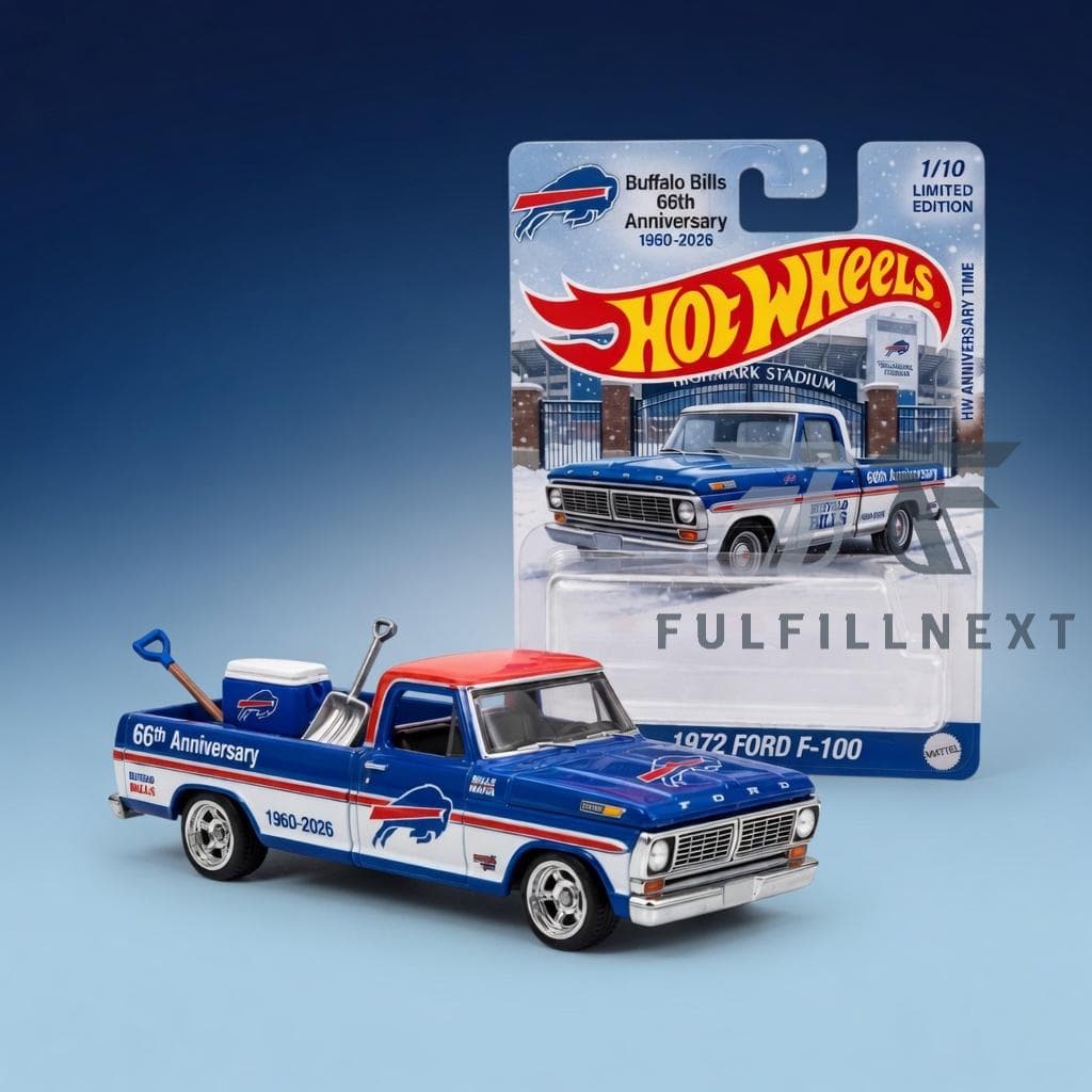 Buffalo Bills 66th Anniversary Ford F-100 Hot Wheels - Image 1