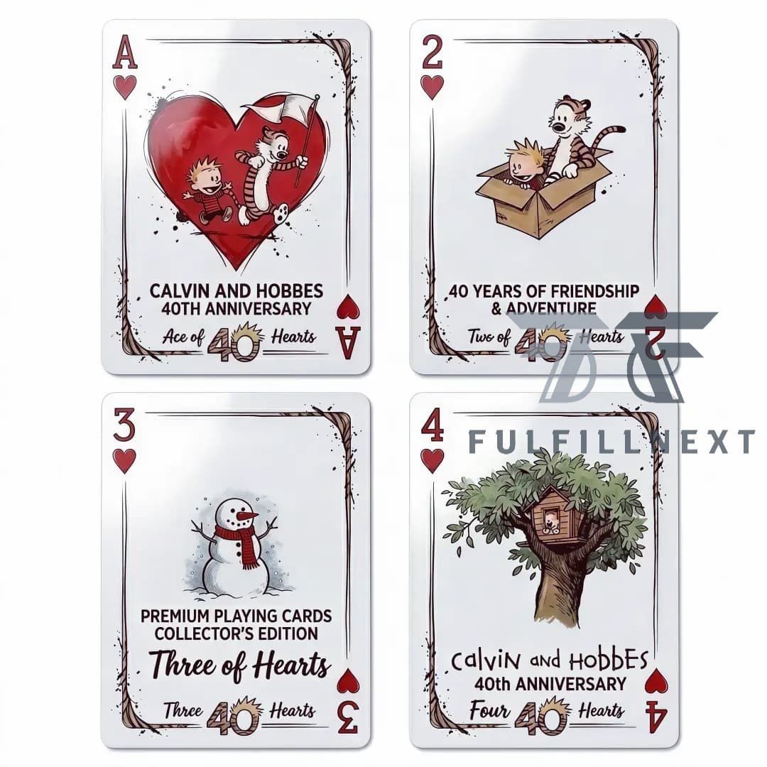 Calvin and Hobbes 40th Anniversary Playing Cards - Image 2