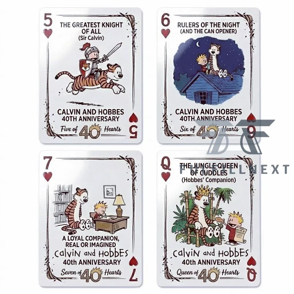 Calvin and Hobbes 40th Anniversary Playing Cards - Image 3