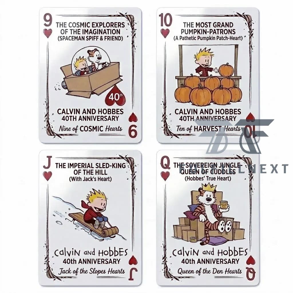 Calvin and Hobbes 40th Anniversary Playing Cards - Image 4