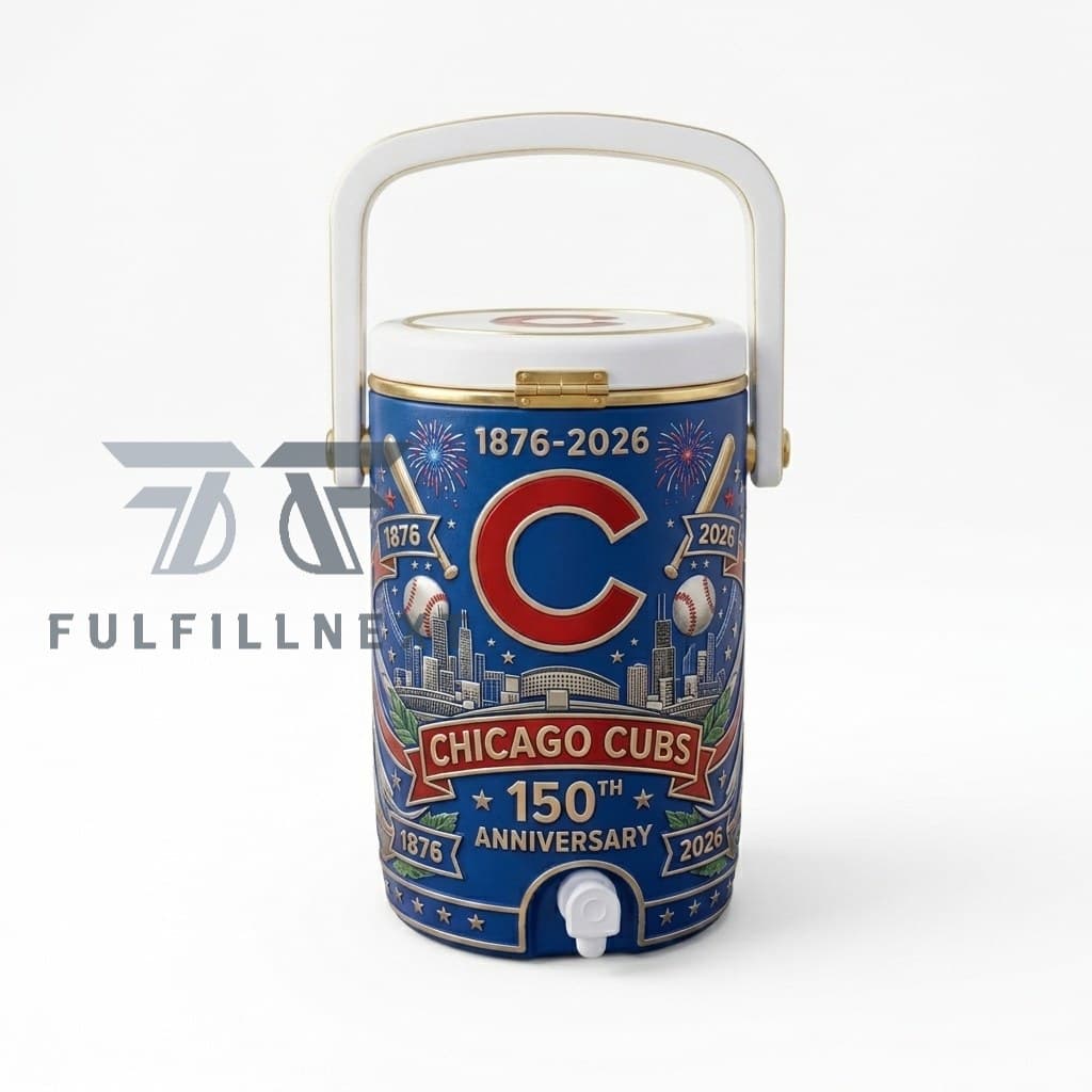 Chicago Cubs 150th Anniversary 1876-2026 Dugout Cooler Cup - Image 1