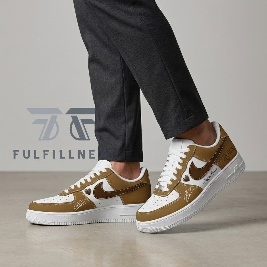 Chris Brown's Brown Album AF1 Shoes - Image 3