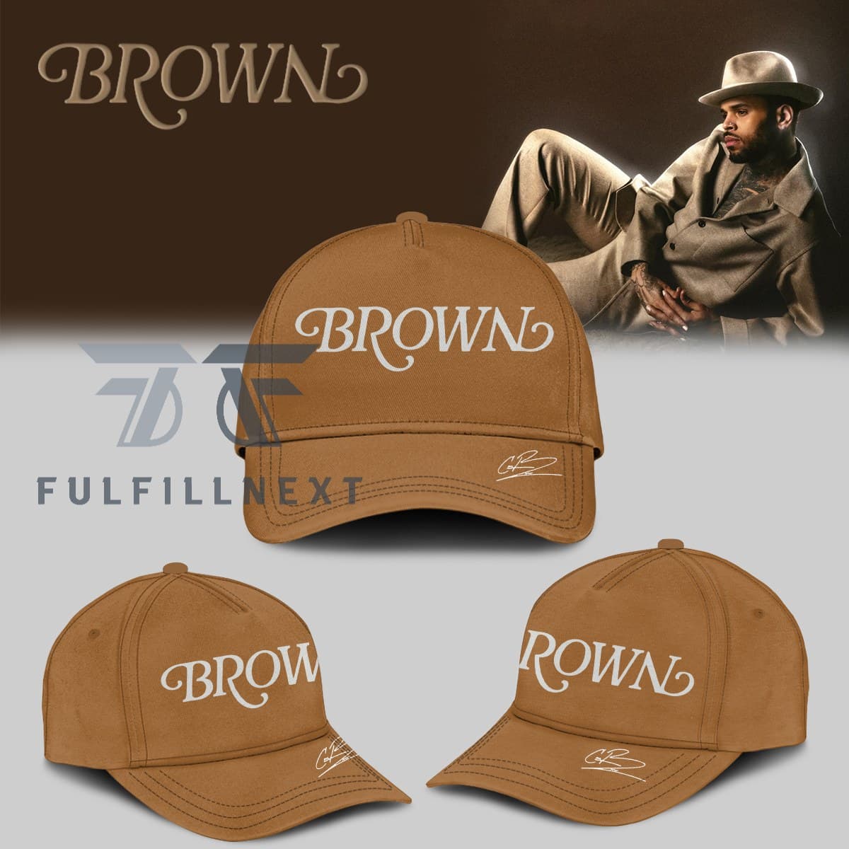 Chris Brown's Brown Album Hoodie - Image 2