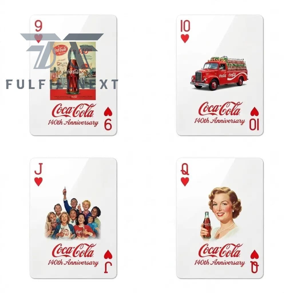 Coca-Cola 140th Anniversary Playing Cards - Image 4