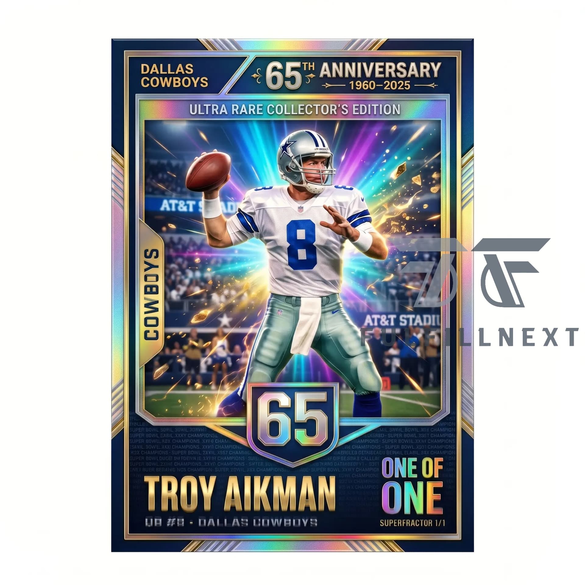 Dallas Cowboys 65th Anniversary Trading Cards - Image 2