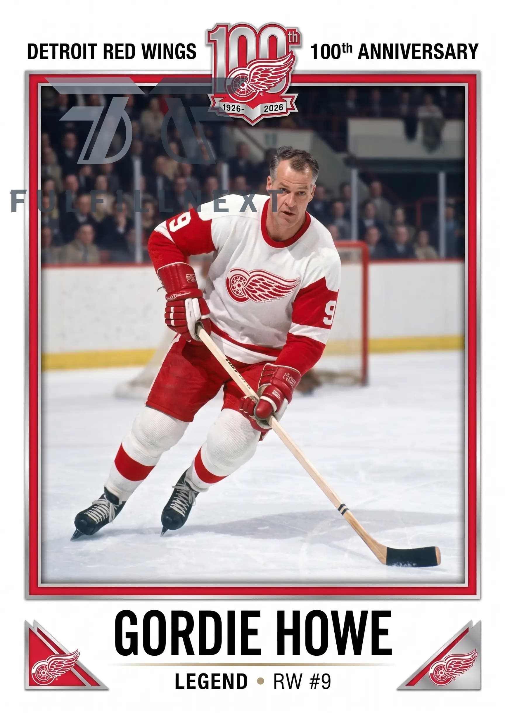 Detroit Red Wings 100th Anniversary 1926-2026 Trading Cards - Image 4