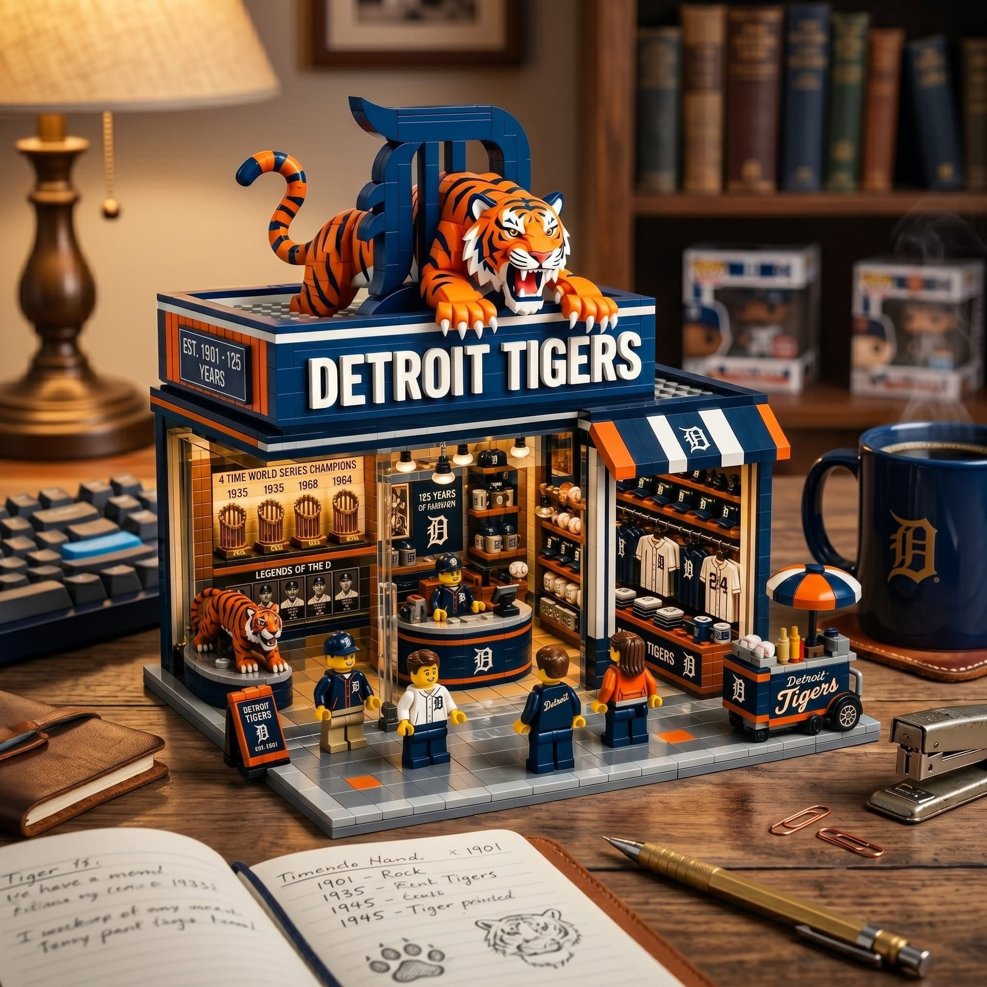 Detroit Tigers 125th Anniversary Building Set - Image 3