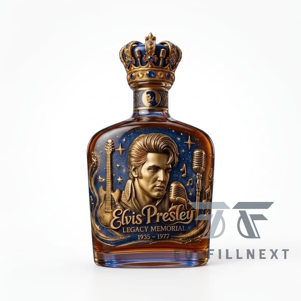 Elvis Presley Legacy Memorial 1935 1977 Whiskey Bottle - Image 1
