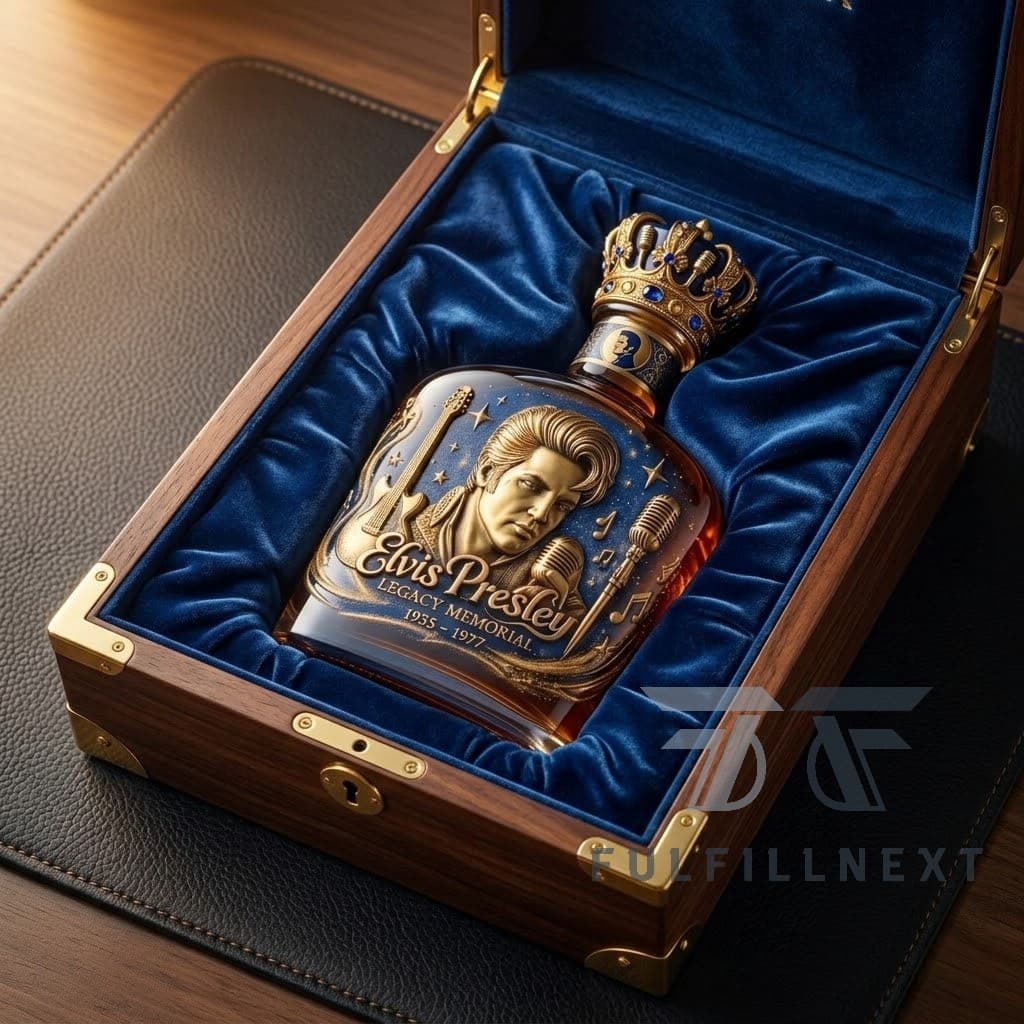 Elvis Presley Legacy Memorial 1935 1977 Whiskey Bottle - Image 3