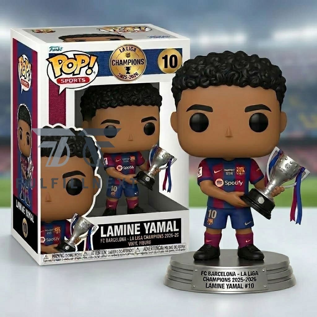 FC Barcelona Lamine Yamal La Liga Champions 2025-2026 Vinyl Figure - Image 1