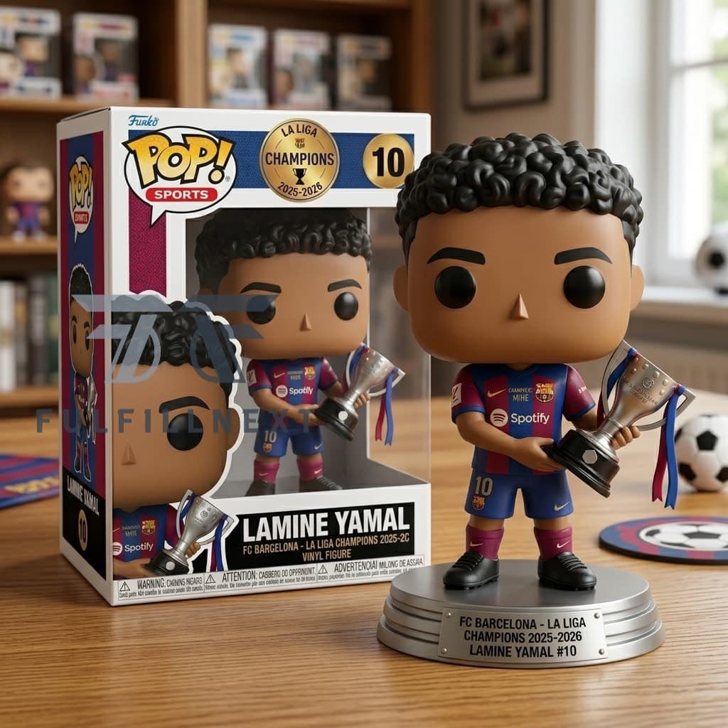 FC Barcelona Lamine Yamal La Liga Champions 2025-2026 Vinyl Figure - Image 3