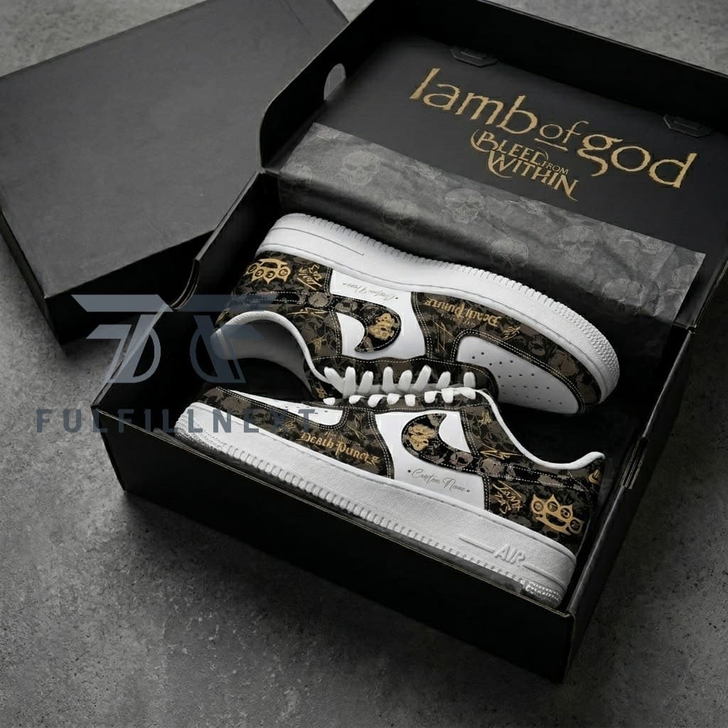 Five Finger Death Punch Lamb of God Europe 2027 Tour AF1 Sneakers - Image 2