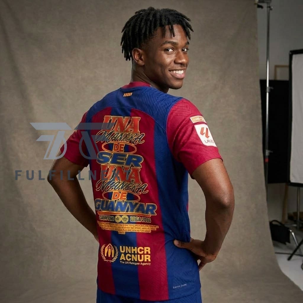 Futbol Club Barcelona LIGA 2026 Champions T-Shirt - Image 3