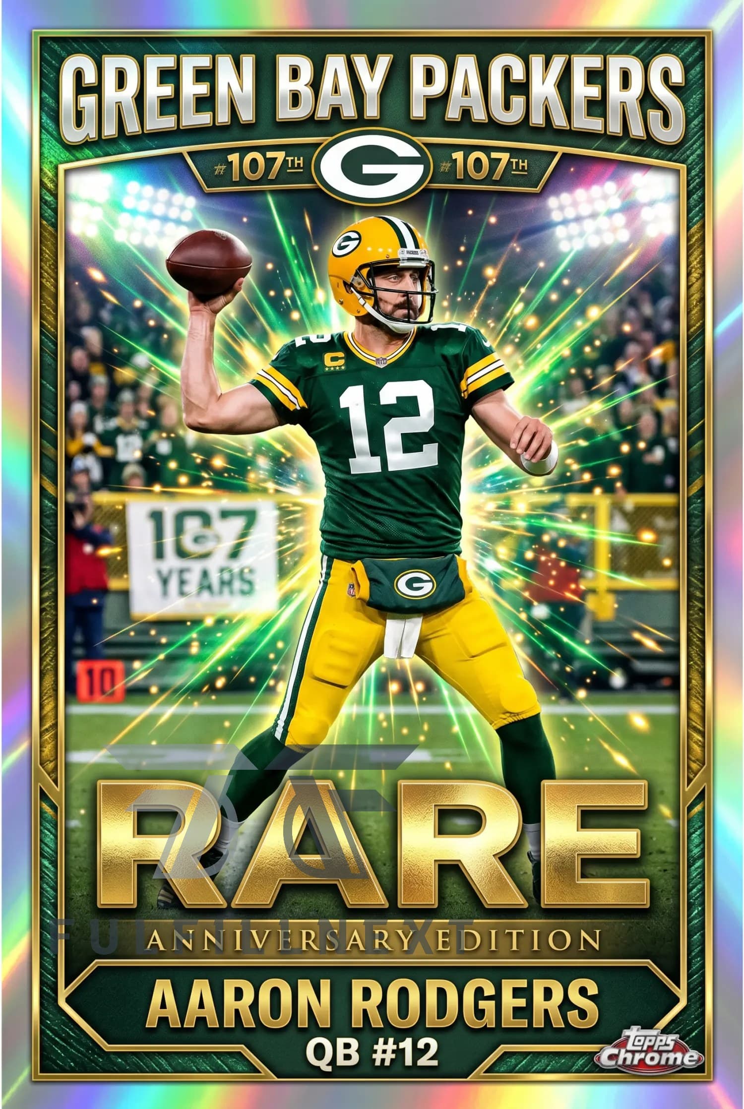 Green Bay Packers 107th Anniversary Trading Cards - Image 2
