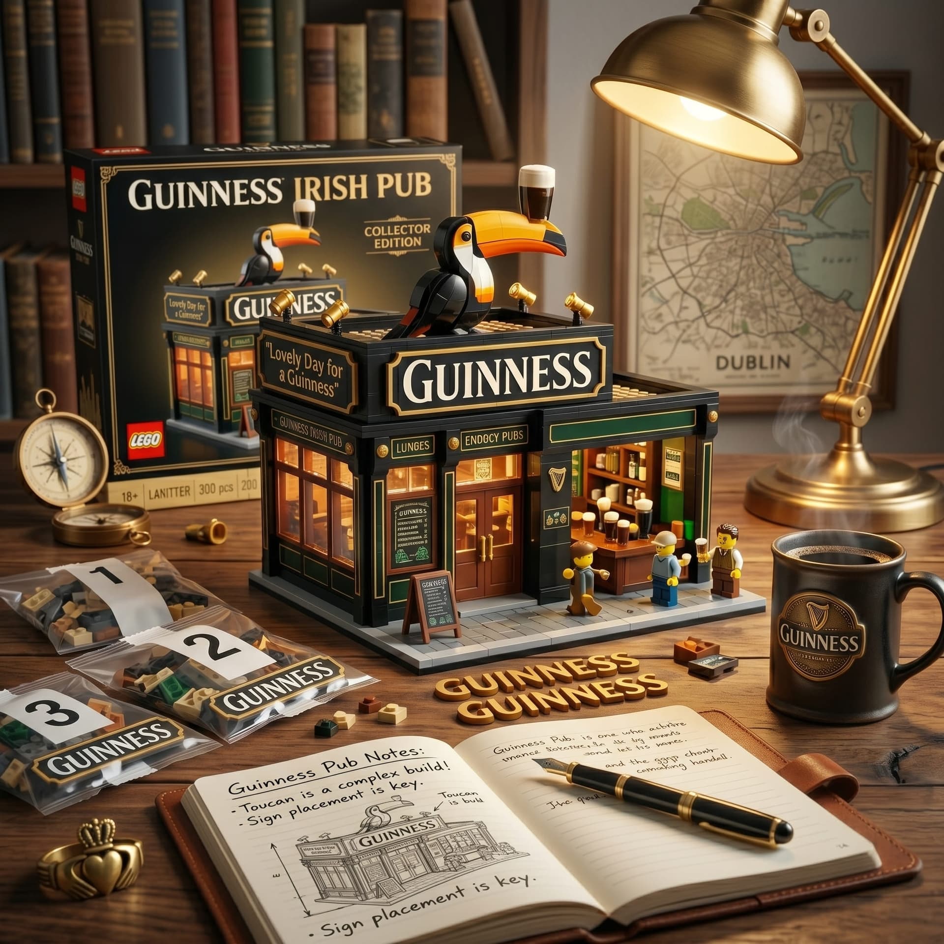 Guinness Irish Pub Collector Edition Building Block Set - Image 3