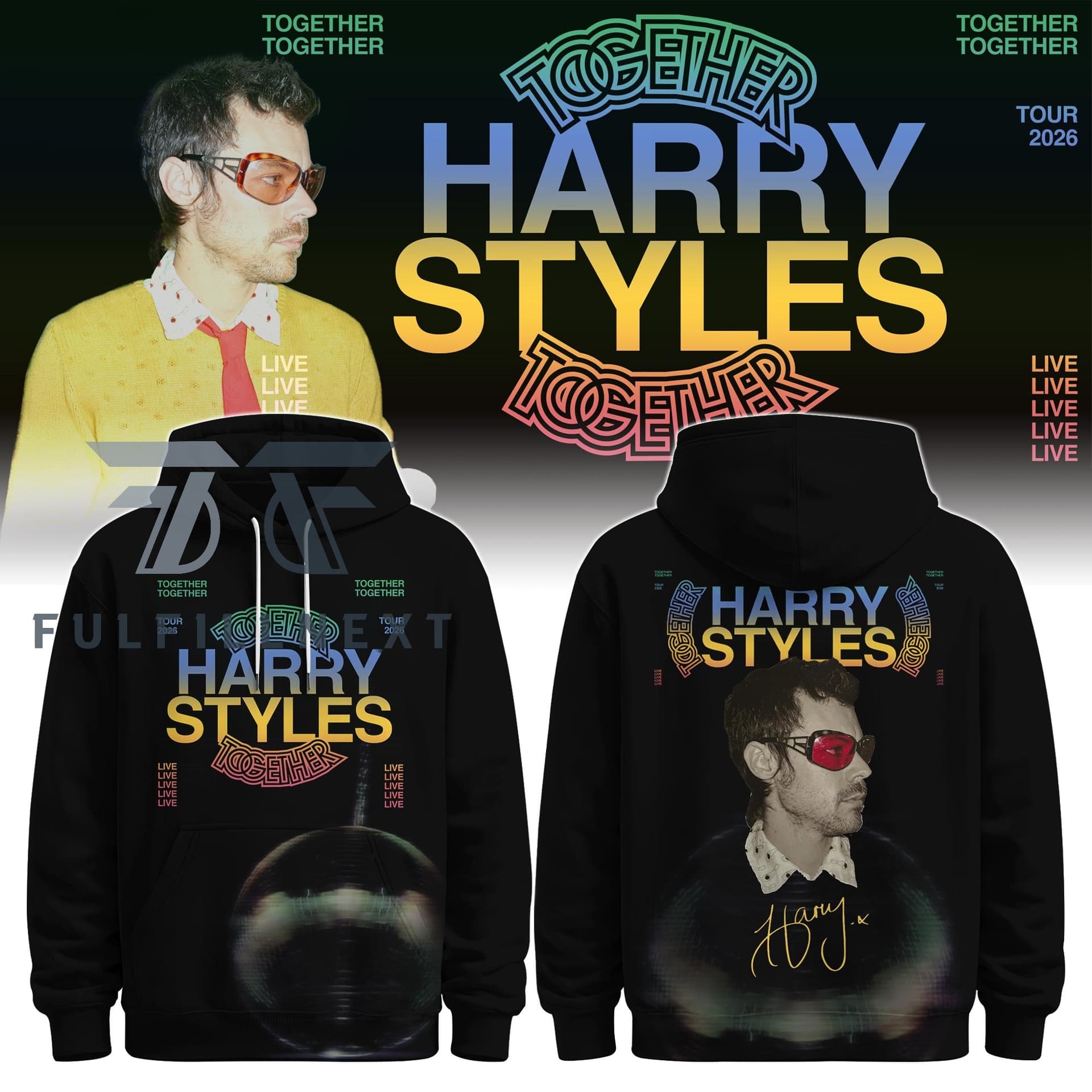 Harry Styles Together Tour 2026 Hoodie - Image 1