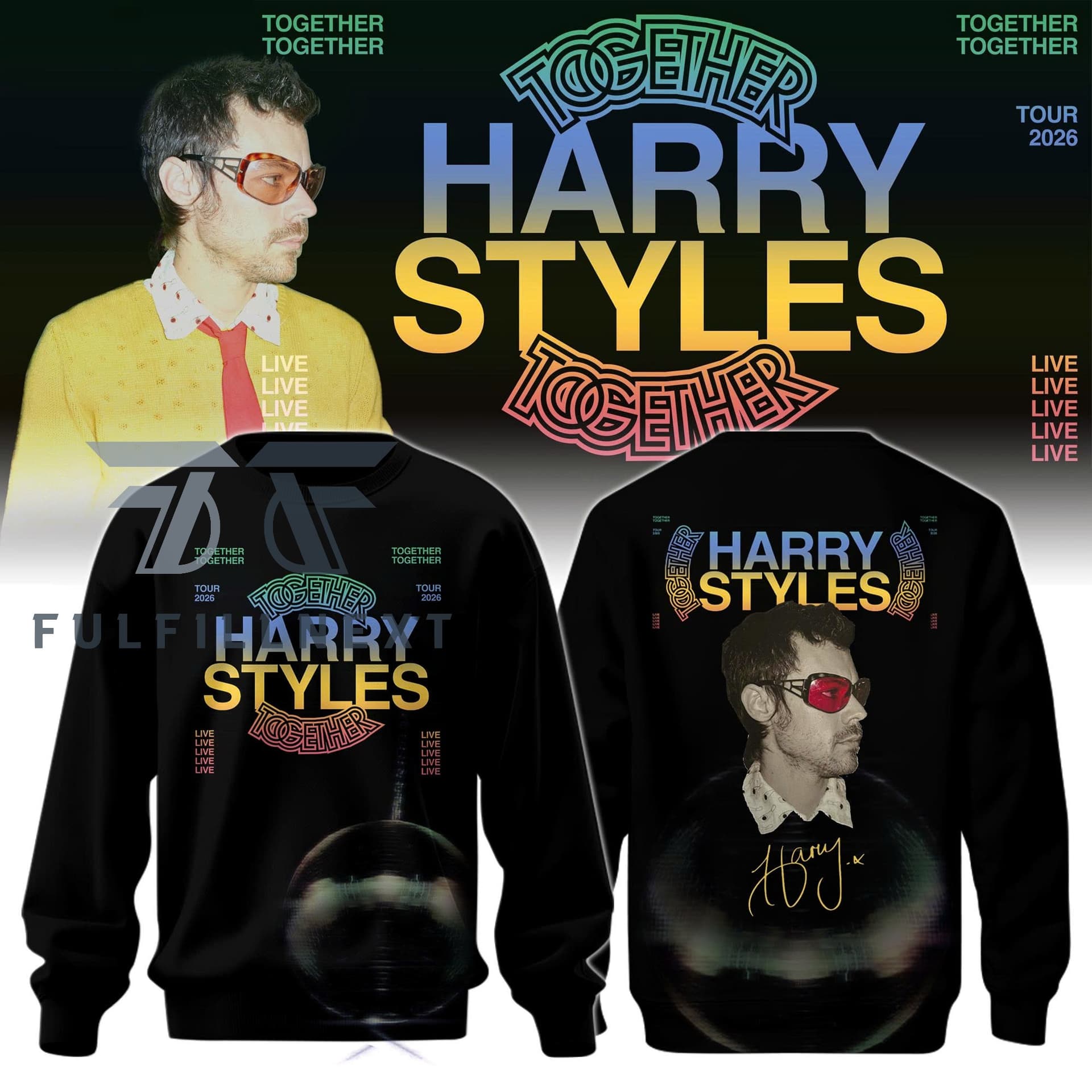 Harry Styles Together Tour 2026 Sweatshirt - Image 1