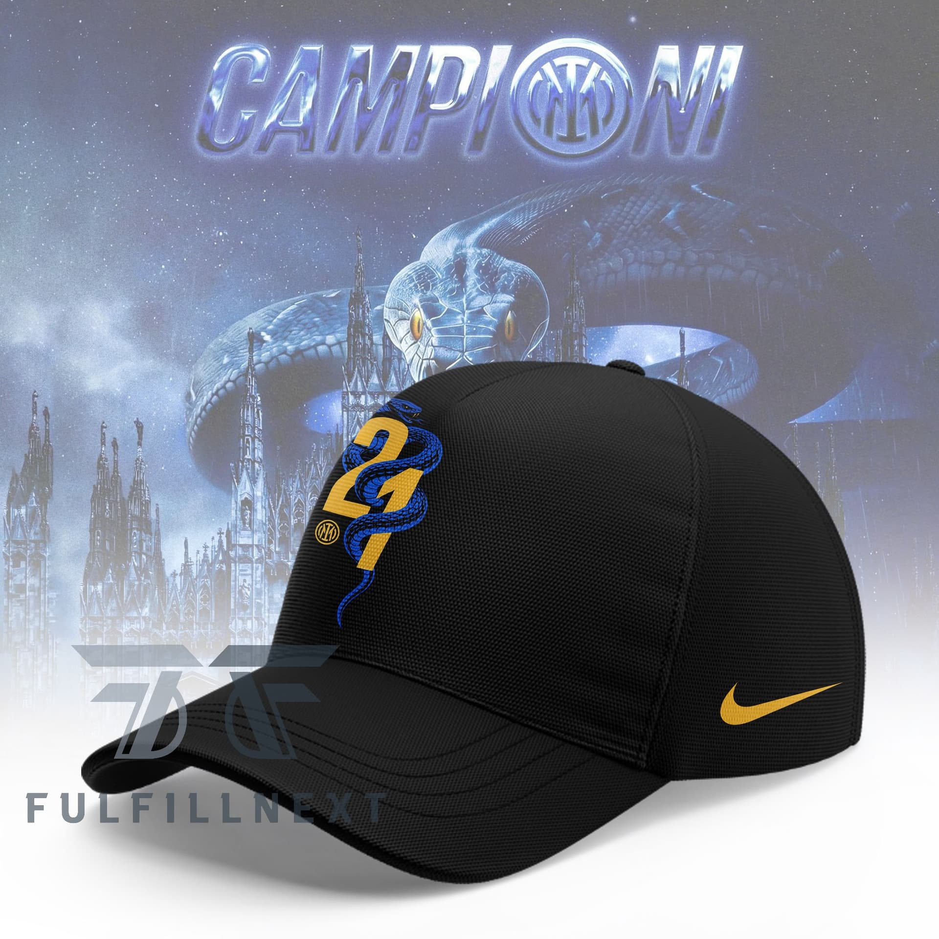 Inter Campioni D'italia 2025 2026 3D T-Shirt - Image 3