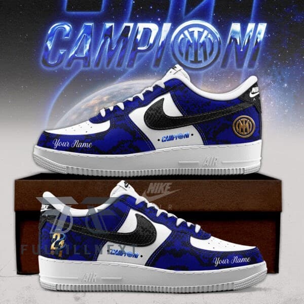 Inter Campioni D'italia 2025 2026 AF1 Sneakers - Image 1