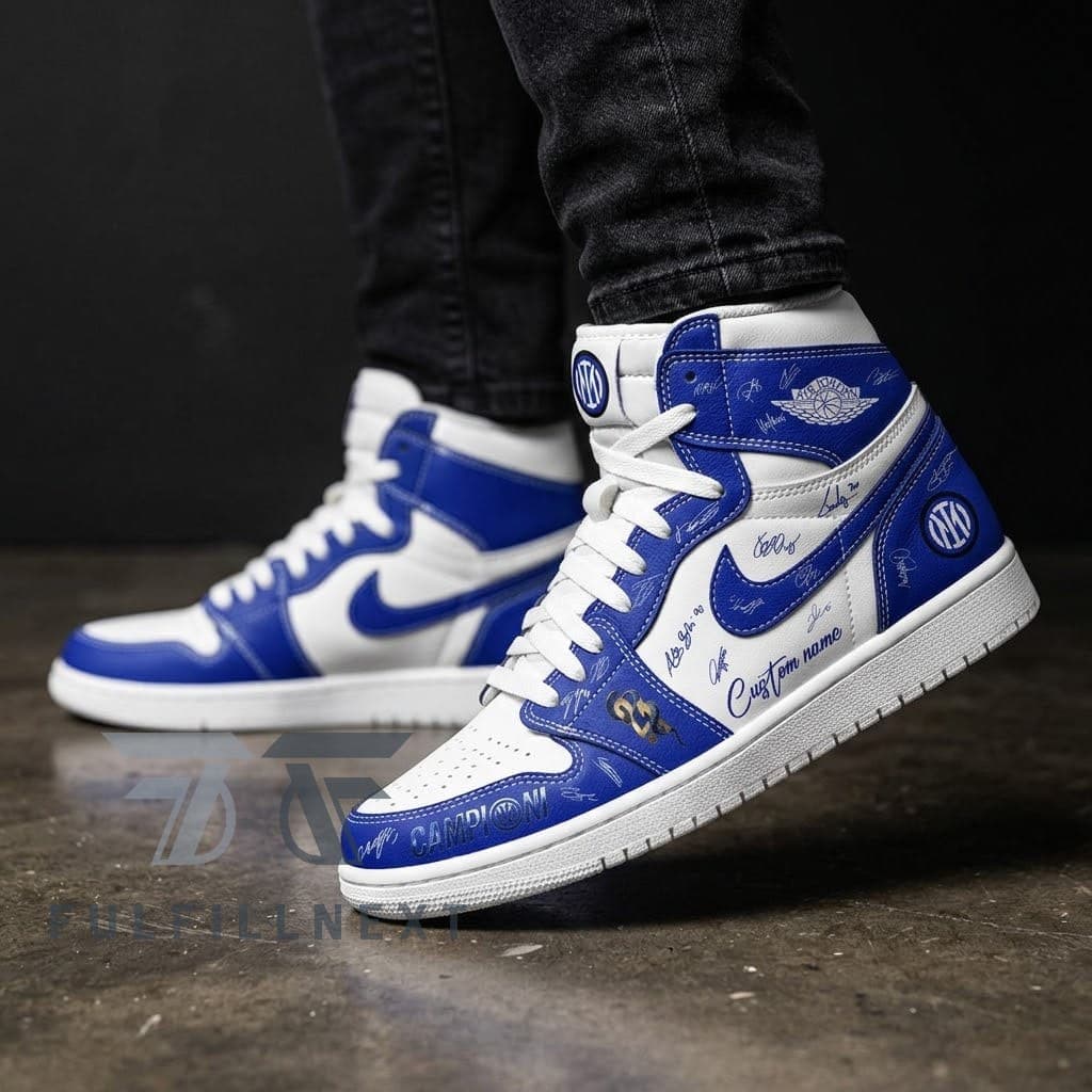 Inter Campioni D'italia 2025 2026 AJ1 Shoes - Image 3