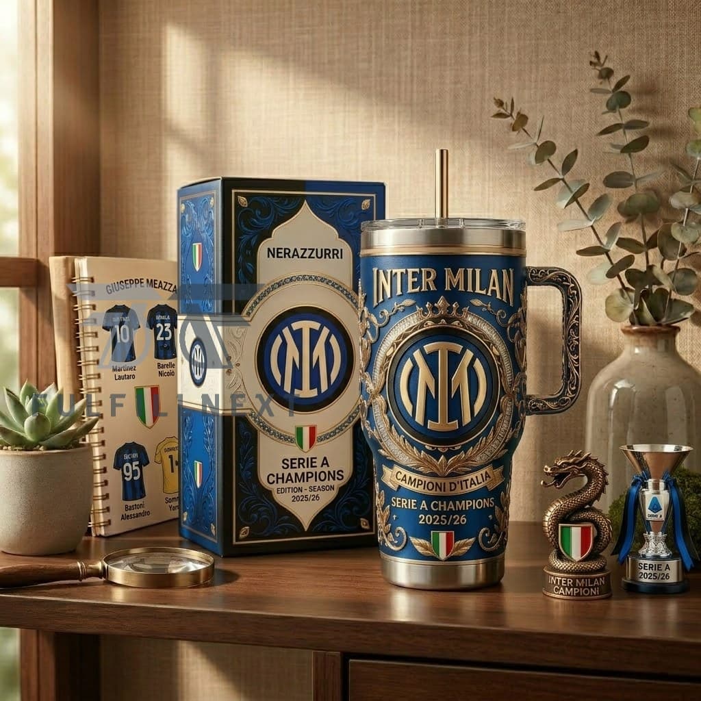 Inter Milan Serie A Champions 2025-2026 Insulated Tumbler - Image 1
