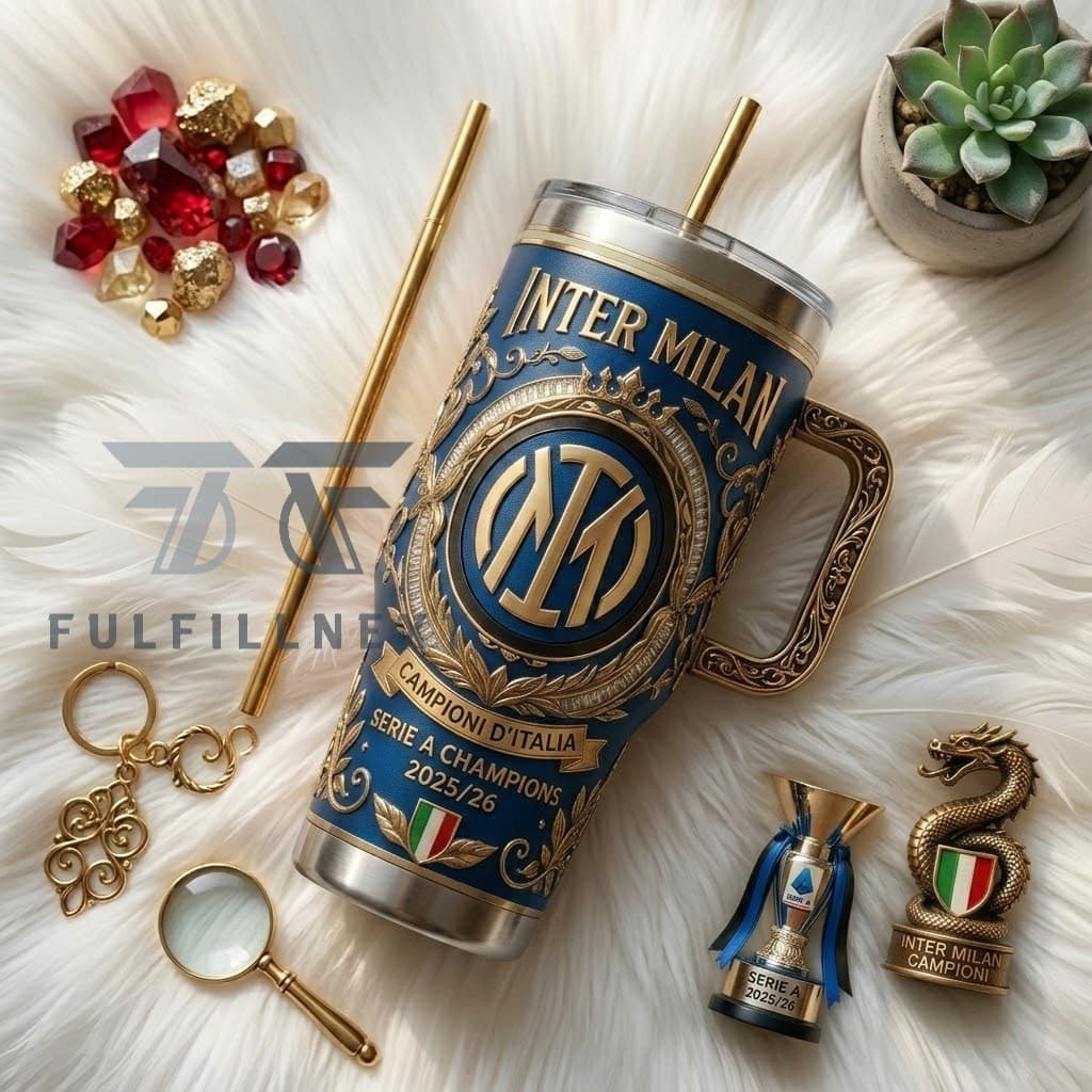 Inter Milan Serie A Champions 2025-2026 Insulated Tumbler - Image 2