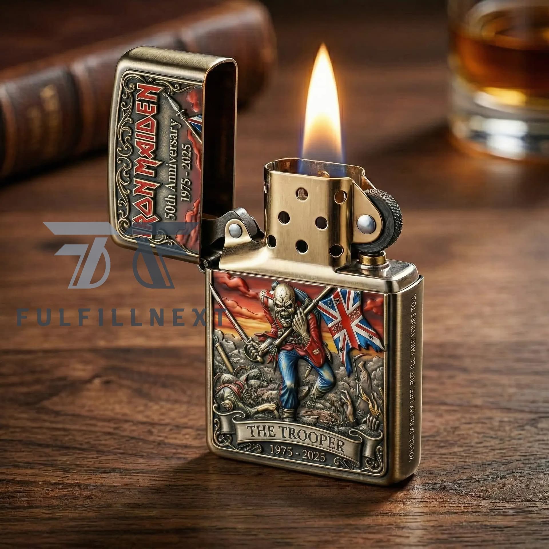 Iron Maiden 50th Anniversary Zippo Lighter - Image 2