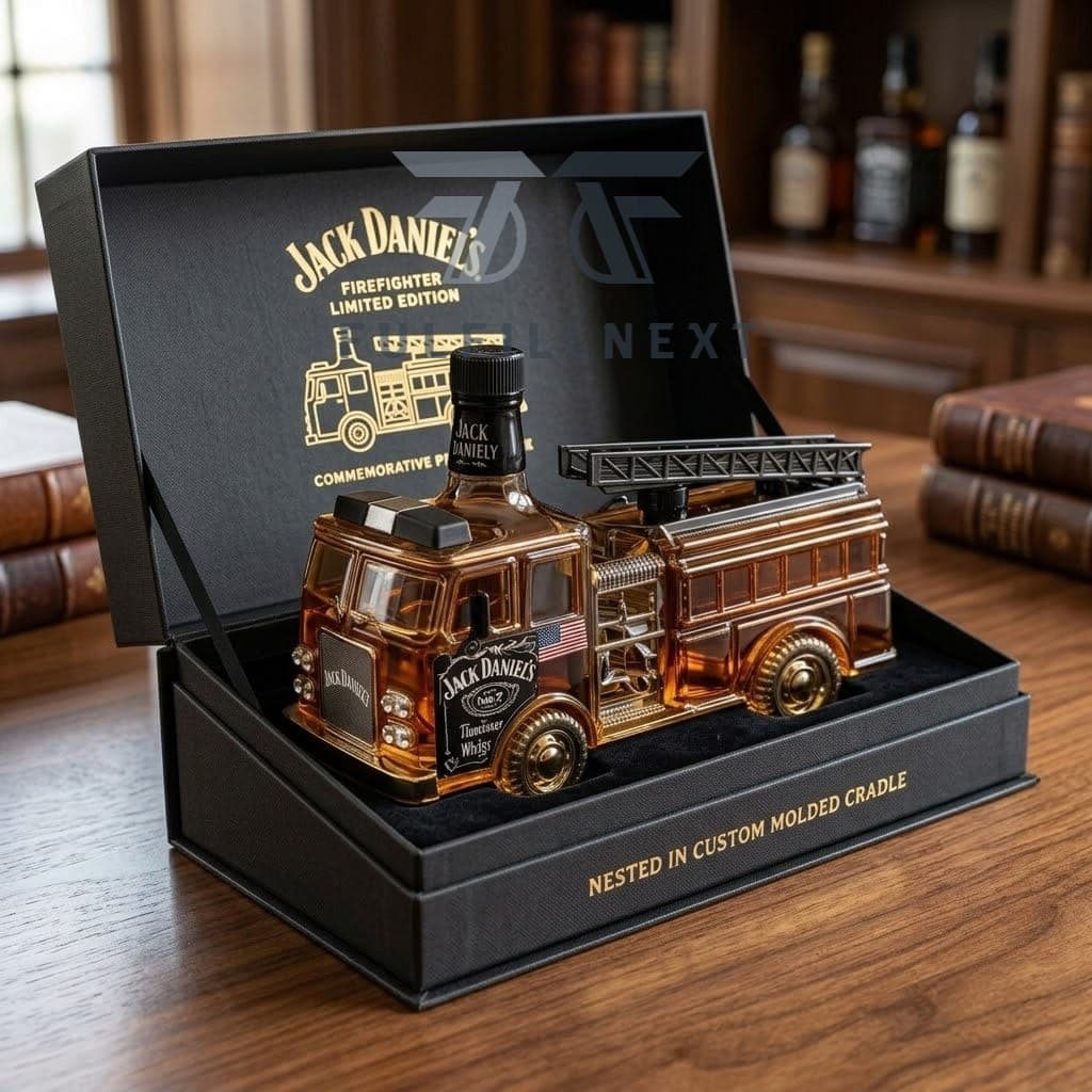 Jack Daniel's Fire Truck Old No. 7 Tennessee Whiskey Decanter - Image 3