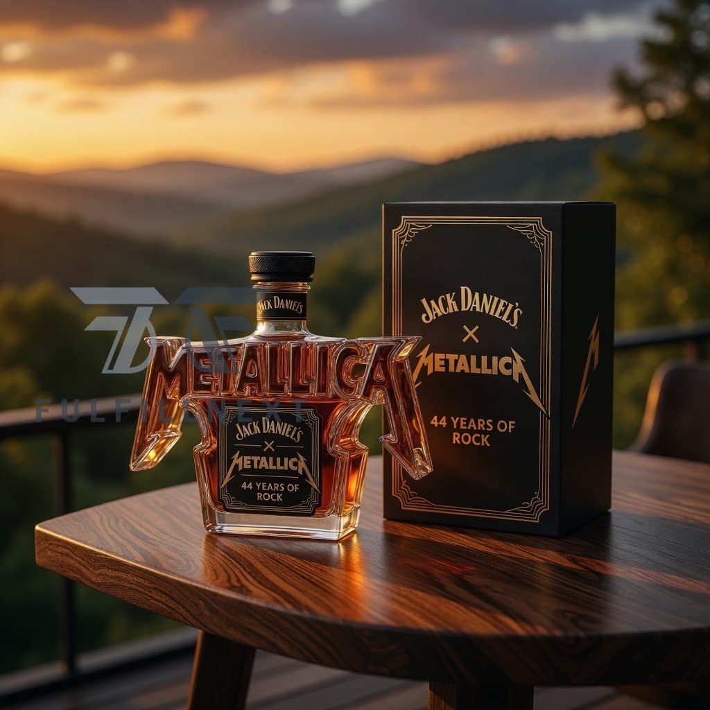 Jack Daniel's x Metallica 44 Years of Rock Whiskey Bottle - Image 2