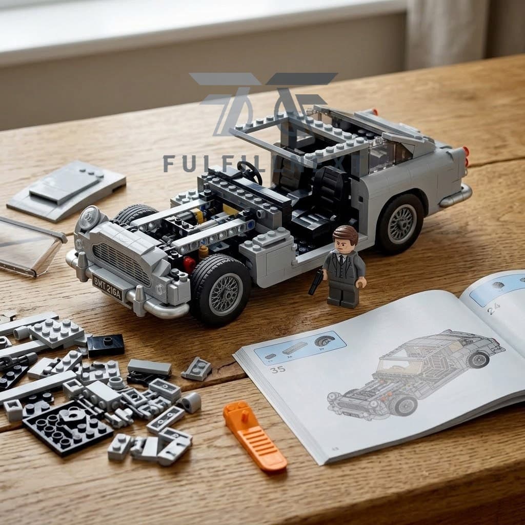 James Bond 007 Goldfinger 60th Anniversary Building Bricks Set - Image 2