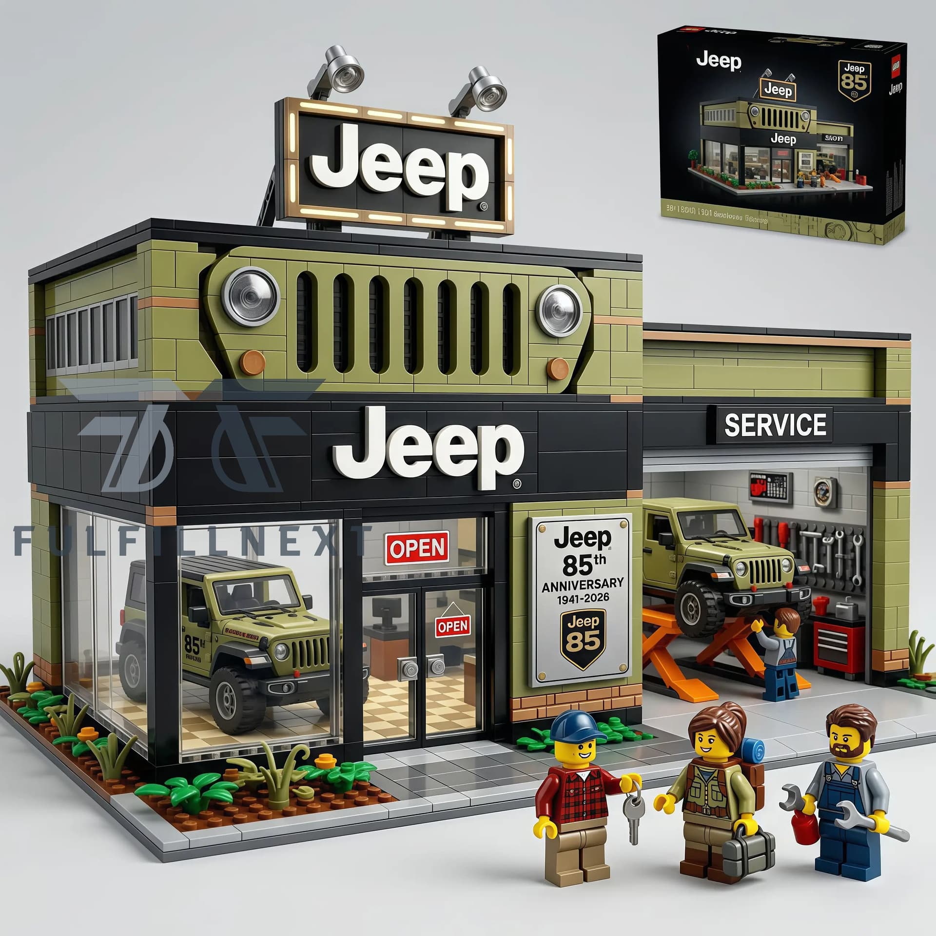 Jeep 85th Anniversary 1941-2026 Building Bricks Set - Image 1