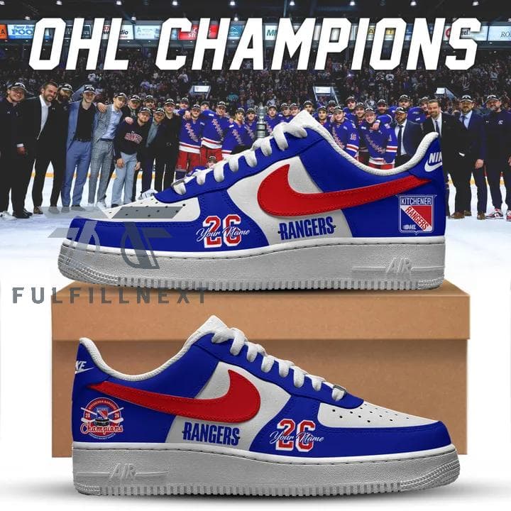 Kitchener Rangers OHL Champions 26 AF1 Sneaker - Image 1