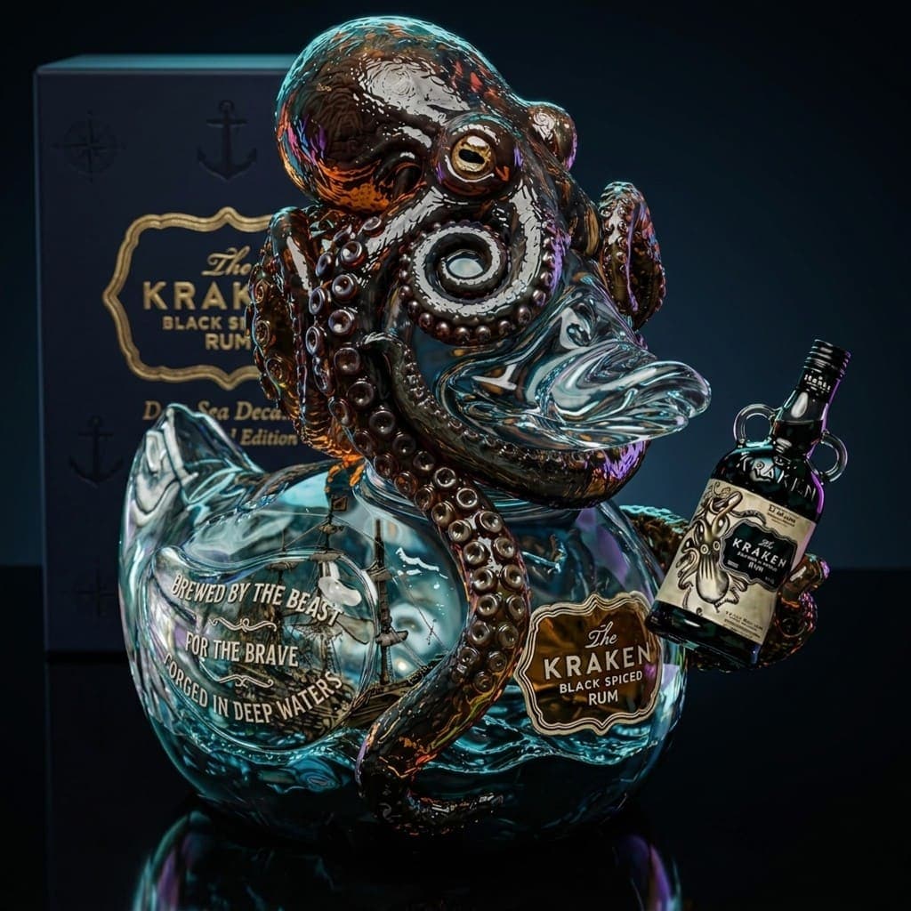 Kraken Black Spiced Duck Figurine - Image 2