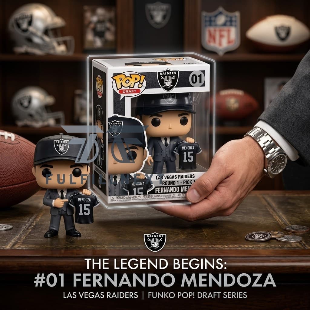 Las Vegas Raiders Draft Round 1 Pick 1 Fernando Mendoza Funko Pop Vinyl Figure - Image 2
